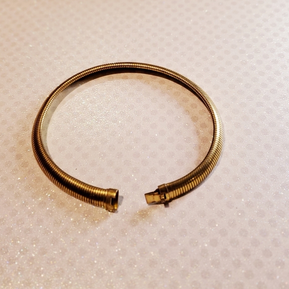 Vintage Retro Gold tone Choker Necklace - Picture 3 of 6